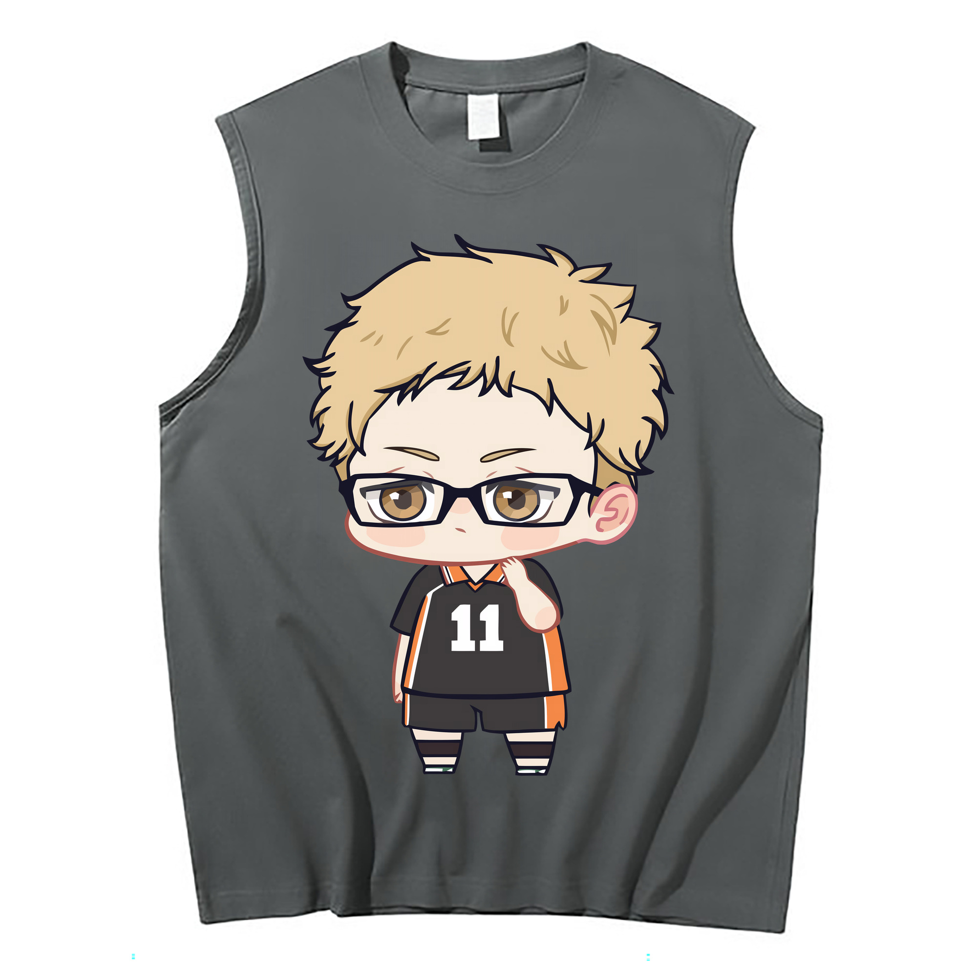（画像用） ハイキュー!! Haikyu!! コットン100％タンクトップ（フロントプリント）